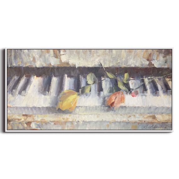 Andrea Mancini Il piano Olio su tela 20x40