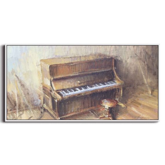 Andrea Mancini My old piano Olio 20x40