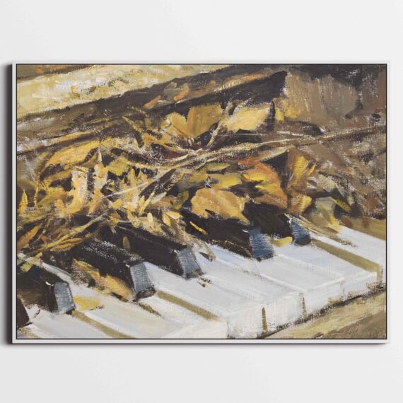 Andrea Mancini My sweet old piano Olio 30x40